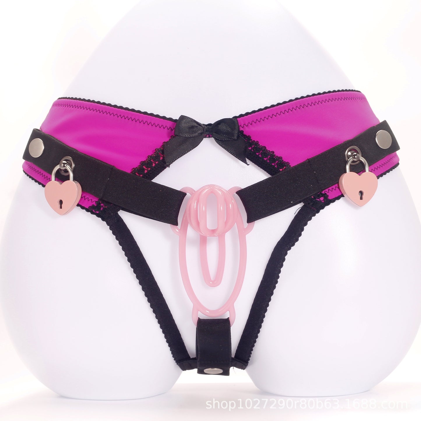Sissy Male Chastity Lock Auxiliary Belt Underwear with Lock