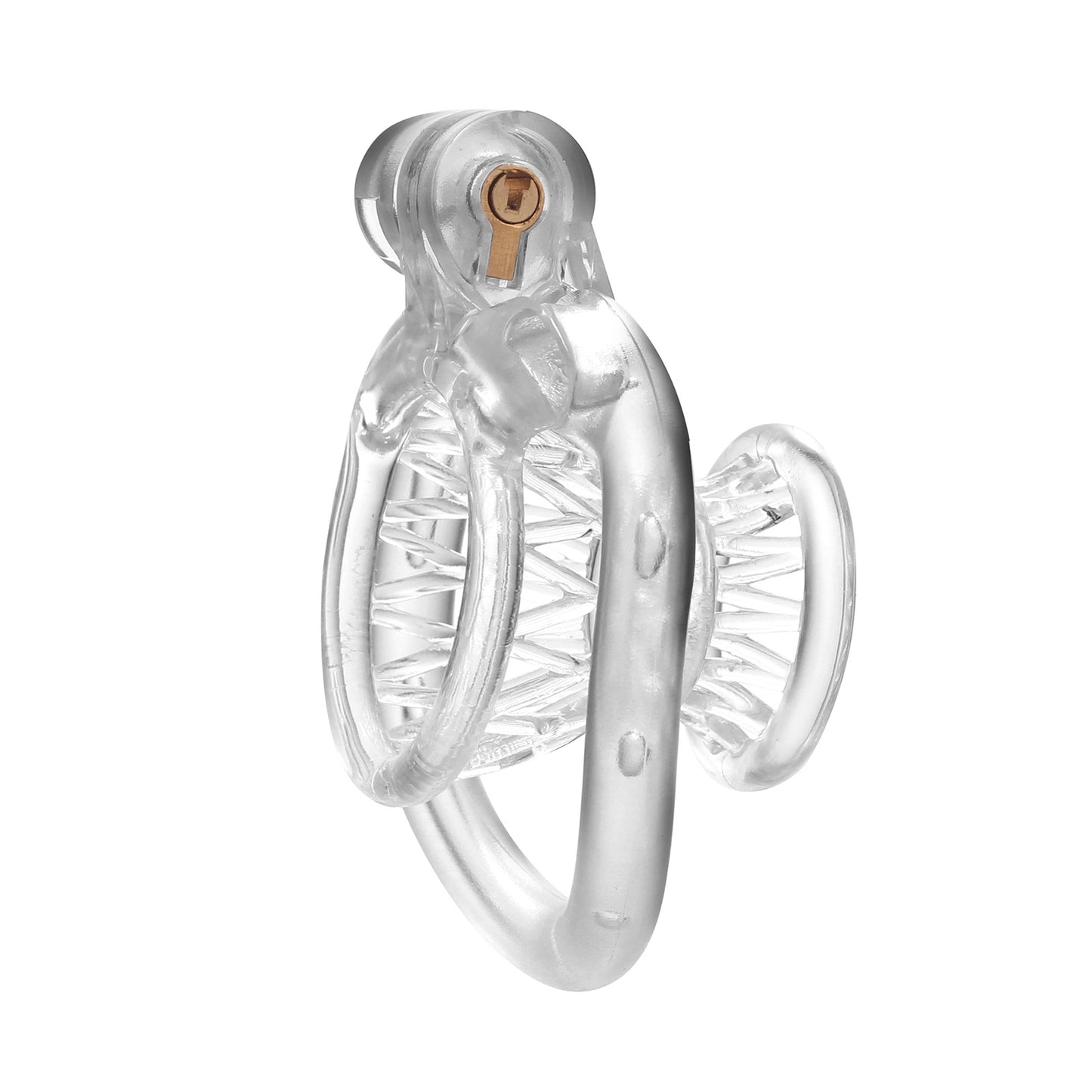 JSSMATE Nylon Negative Small Waist Fish Basket Chastity Lock Chastity Device