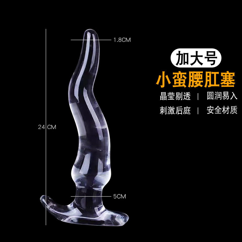 Vicky Shi Small Waist Transparent Anal Plug Soft Female Alternative sm Sexy Masturbator Toys