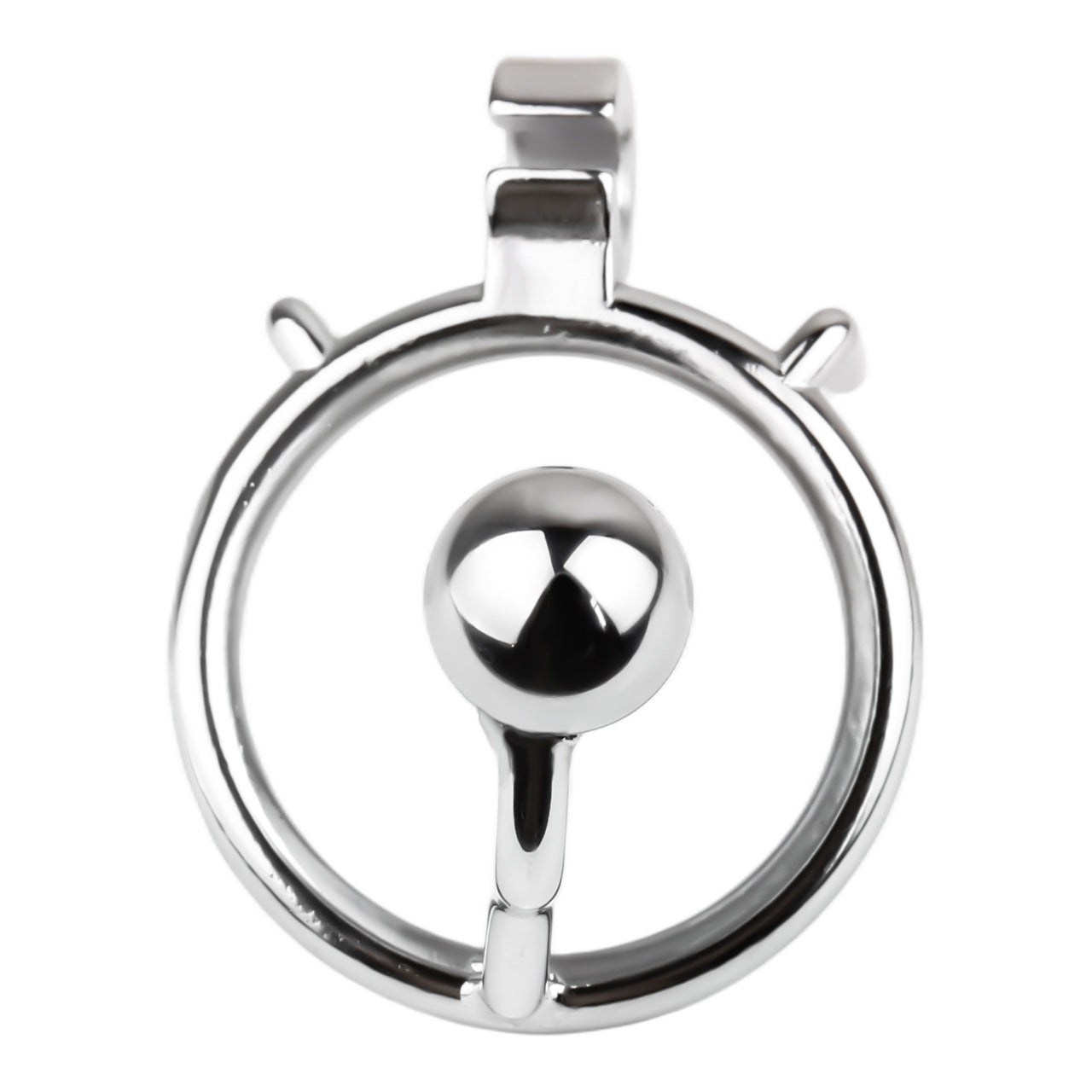 FRRK-238Metal Stainless Steel Horse Eye Rod Anti-Escape Chastity Lock with Urination Catheter for Men