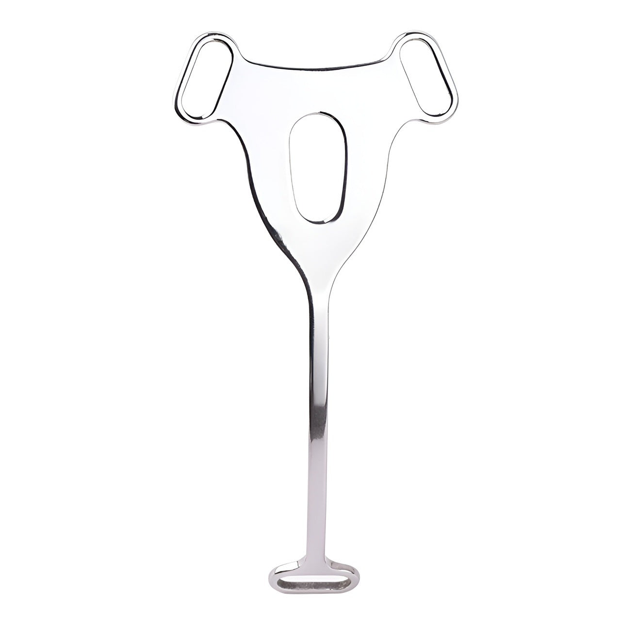 FRRK Imitation Penis Cage Metal Flat Chastity Lock Male Transvestite Penis Compression Restraint Curved Hook Patch Type Pot Lid Lock