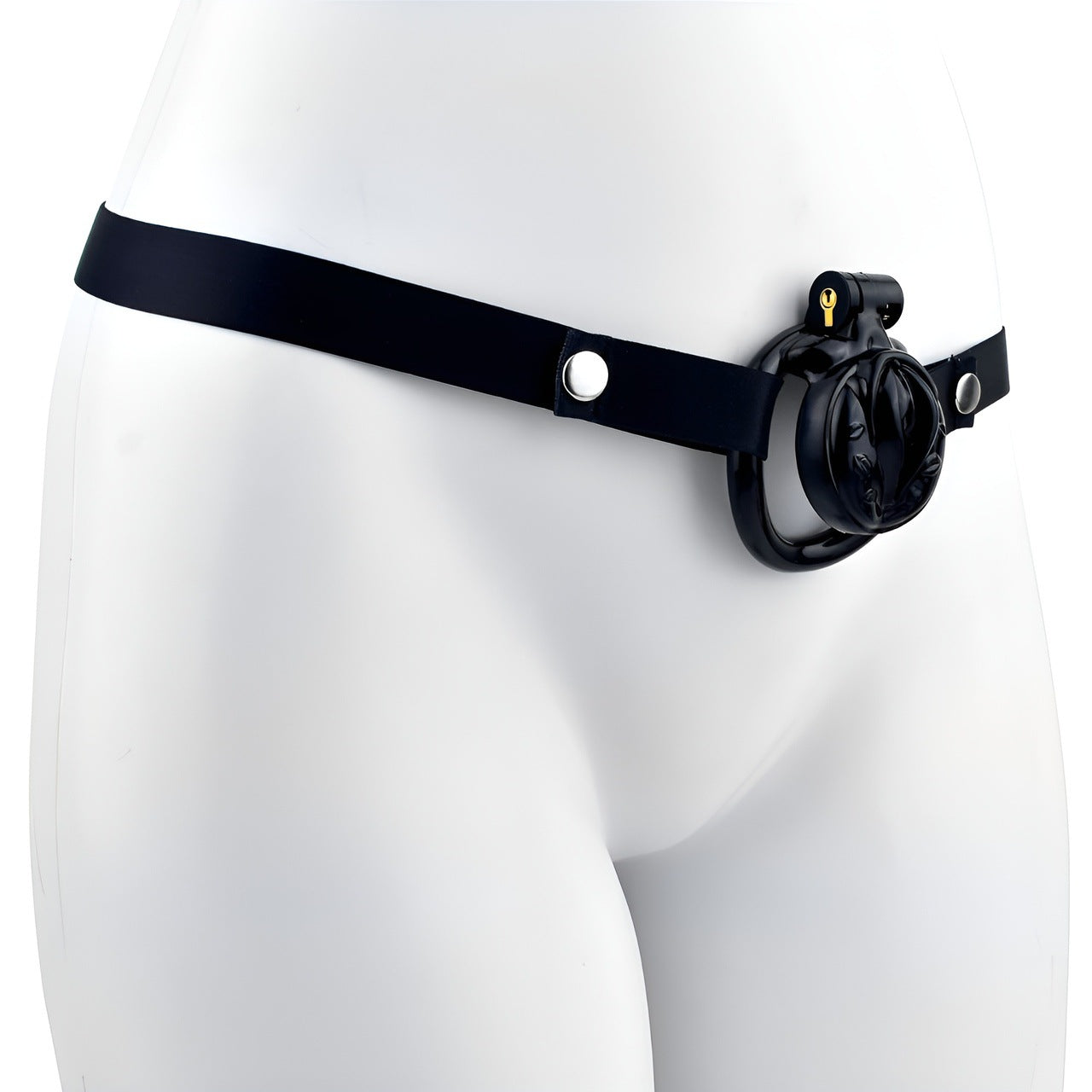 FRRK-3212Transvestite Pink Wearing Chastity Lock ABS Resin CB Bird Cage Miniature Lock Elastic Belt Set