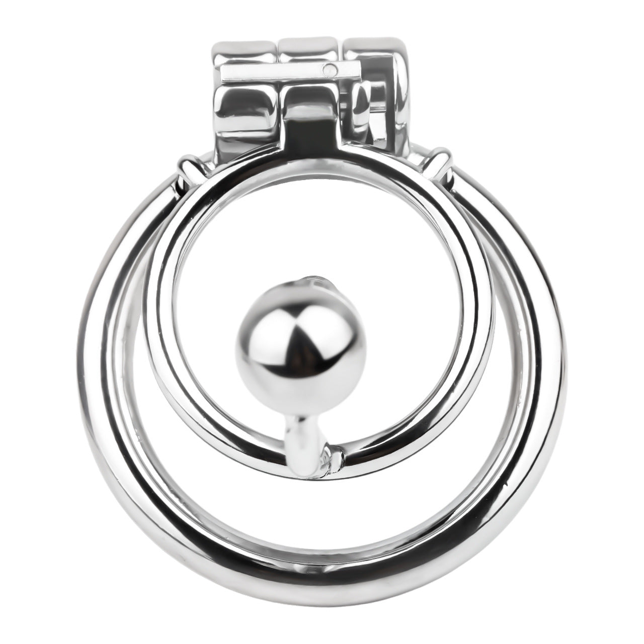 FRRK-238Metal Stainless Steel Horse Eye Rod Anti-Escape Chastity Lock with Urination Catheter for Men