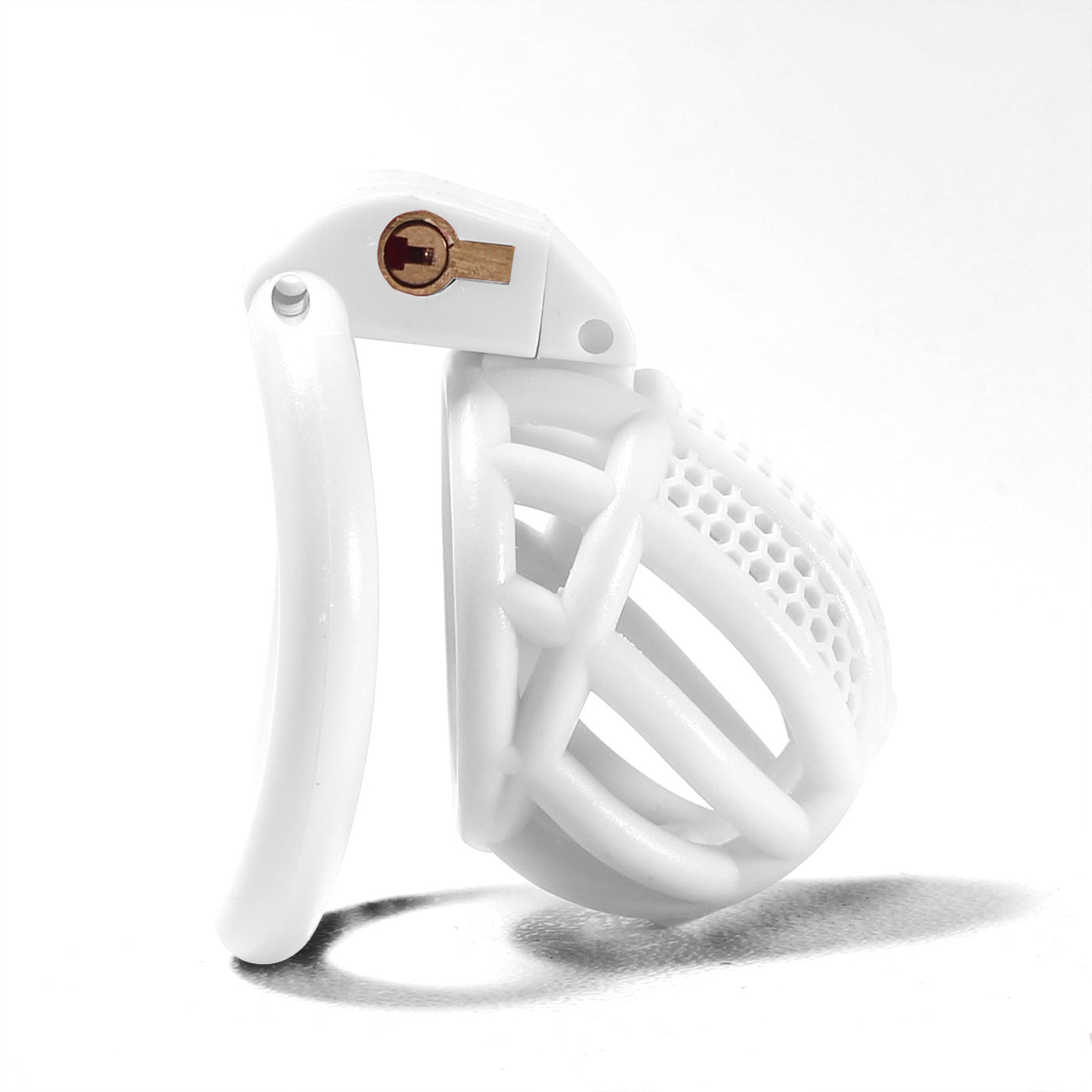 mini Honeycomb Chastity Lock for Beginners, Lightweight for Men to Use Outside cb