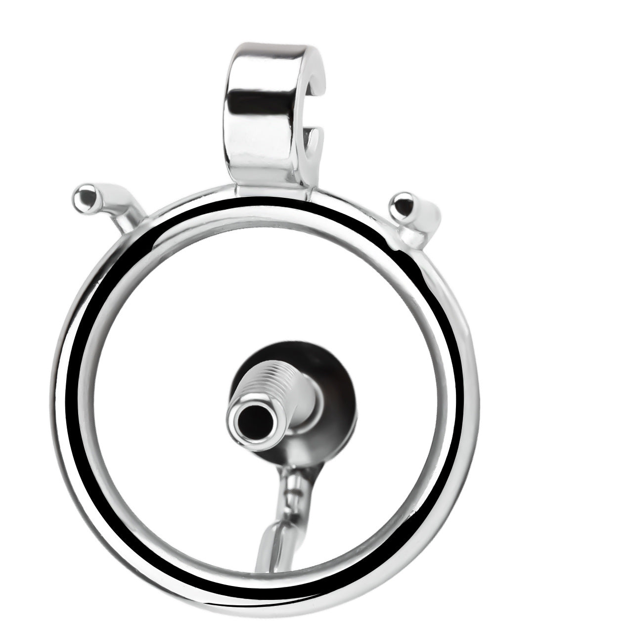 FRRK-238Metal Stainless Steel Horse Eye Rod Anti-Escape Chastity Lock with Urination Catheter for Men