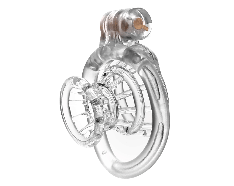 JSSMATE Nylon Negative Small Waist Fish Basket Chastity Lock Chastity Device