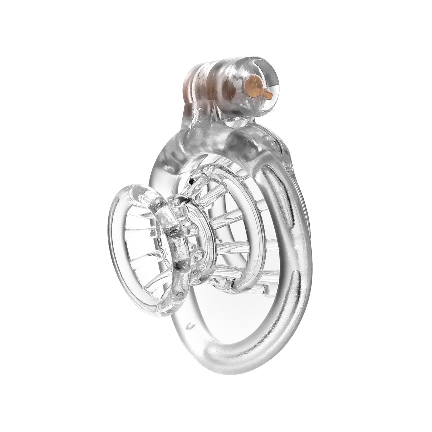 JSSMATE Nylon Negative Small Waist Fish Basket Chastity Lock Chastity Device