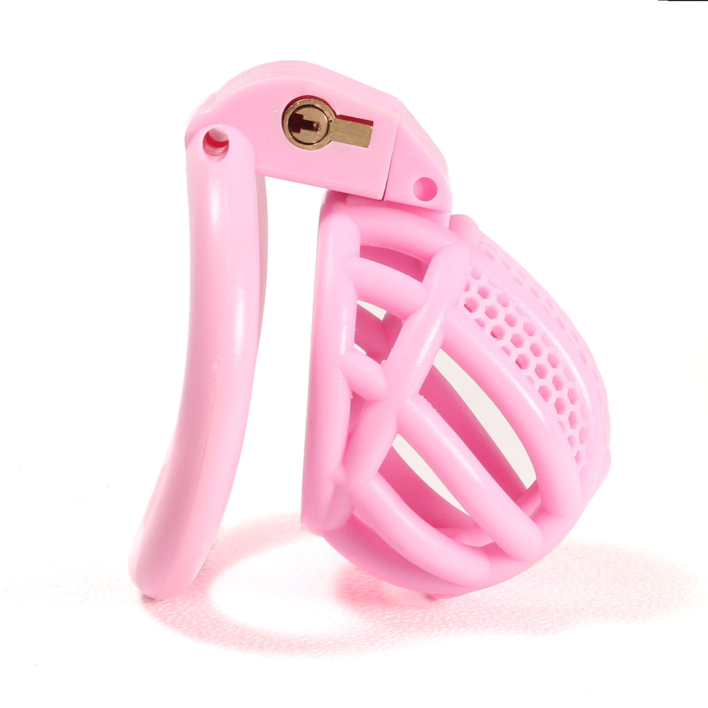 mini Honeycomb Chastity Lock for Beginners, Lightweight for Men to Use Outside cb