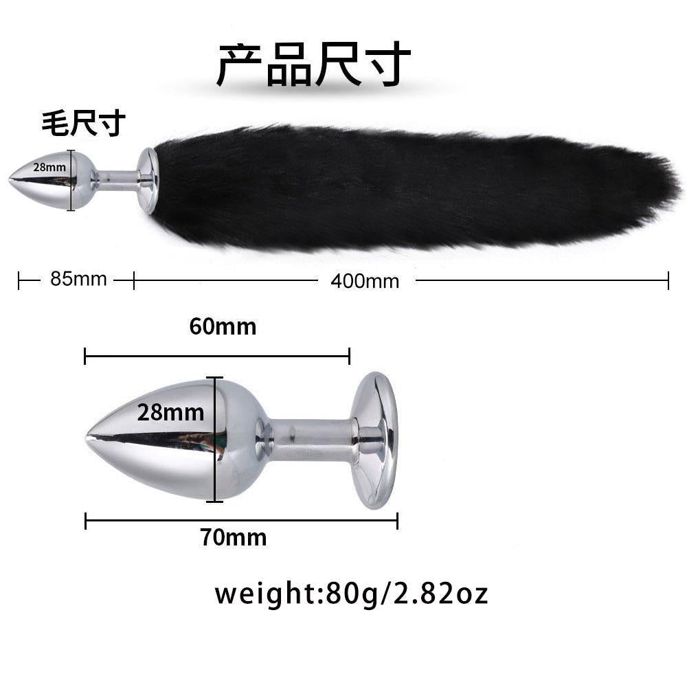 情趣三件套套装后庭肛塞男女器具性用品sm金属情趣套装狐狸尾巴
