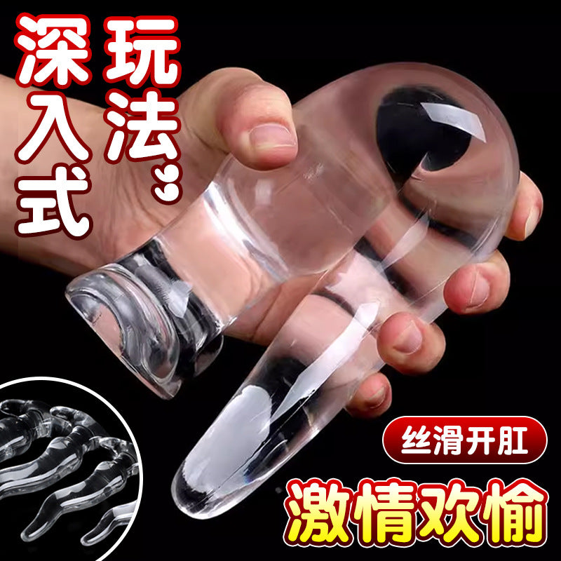 Vicky Shi Small Waist Transparent Anal Plug Soft Female Alternative sm Sexy Masturbator Toys