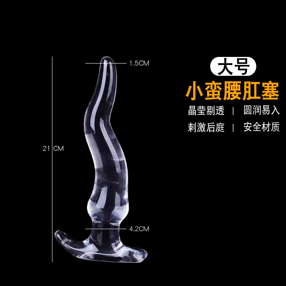 Vicky Shi Small Waist Transparent Anal Plug Soft Female Alternative sm Sexy Masturbator Toys