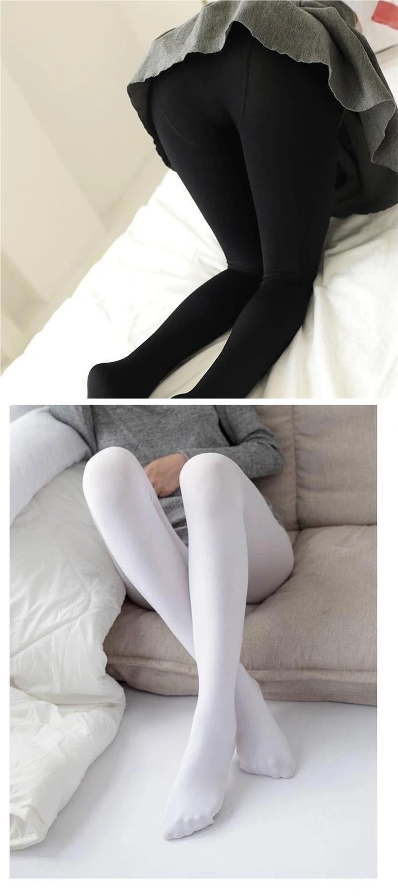 White Japanese Style Crossdresser Pantyhose Thin Style120d Anti-Snag Cute Lolita Spring Summer Pineapple