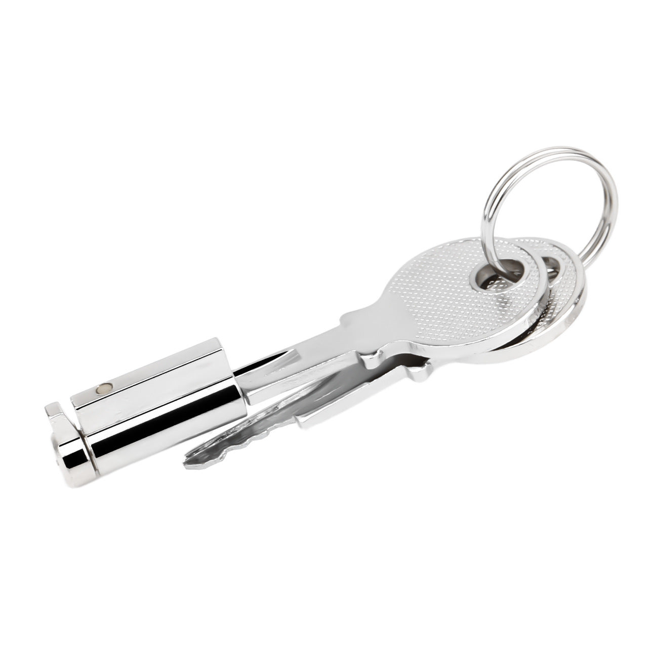 FRRK-238Metal Stainless Steel Horse Eye Rod Anti-Escape Chastity Lock with Urination Catheter for Men