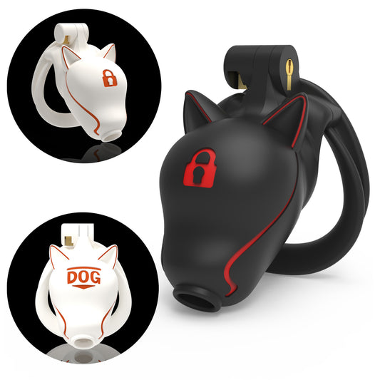 Love Teasing Dog Head Chastity Lock Cosplay Chastity Lock