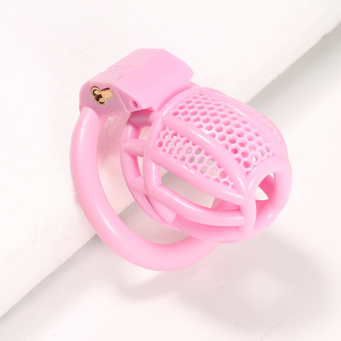 mini Honeycomb Chastity Lock for Beginners, Lightweight for Men to Use Outside cb