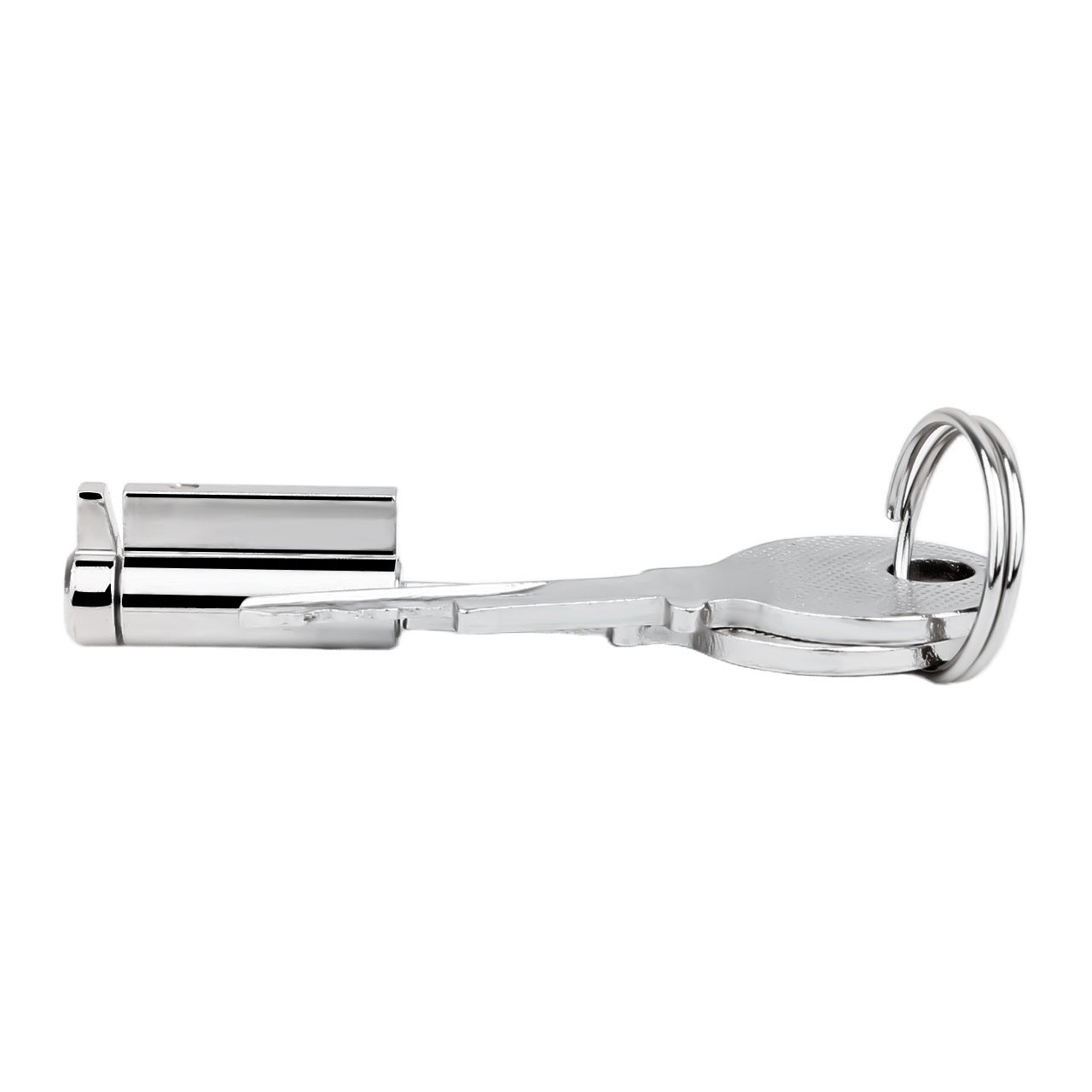 FRRK-238Metal Stainless Steel Horse Eye Rod Anti-Escape Chastity Lock with Urination Catheter for Men