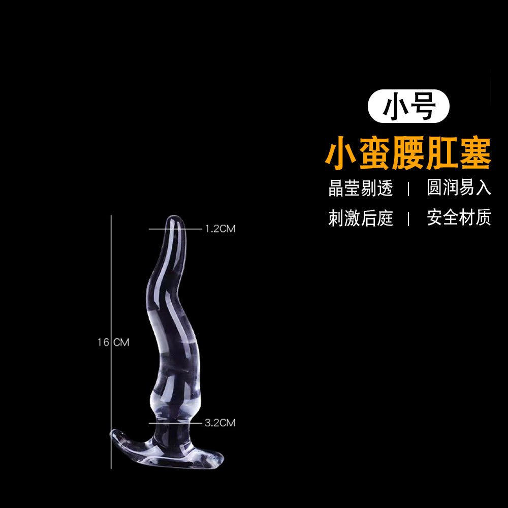 Vicky Shi Small Waist Transparent Anal Plug Soft Female Alternative sm Sexy Masturbator Toys