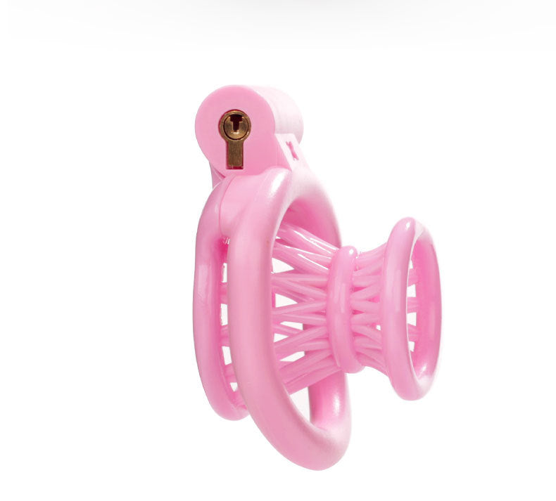 JSSMATE Nylon Negative Small Waist Fish Basket Chastity Lock Chastity Device