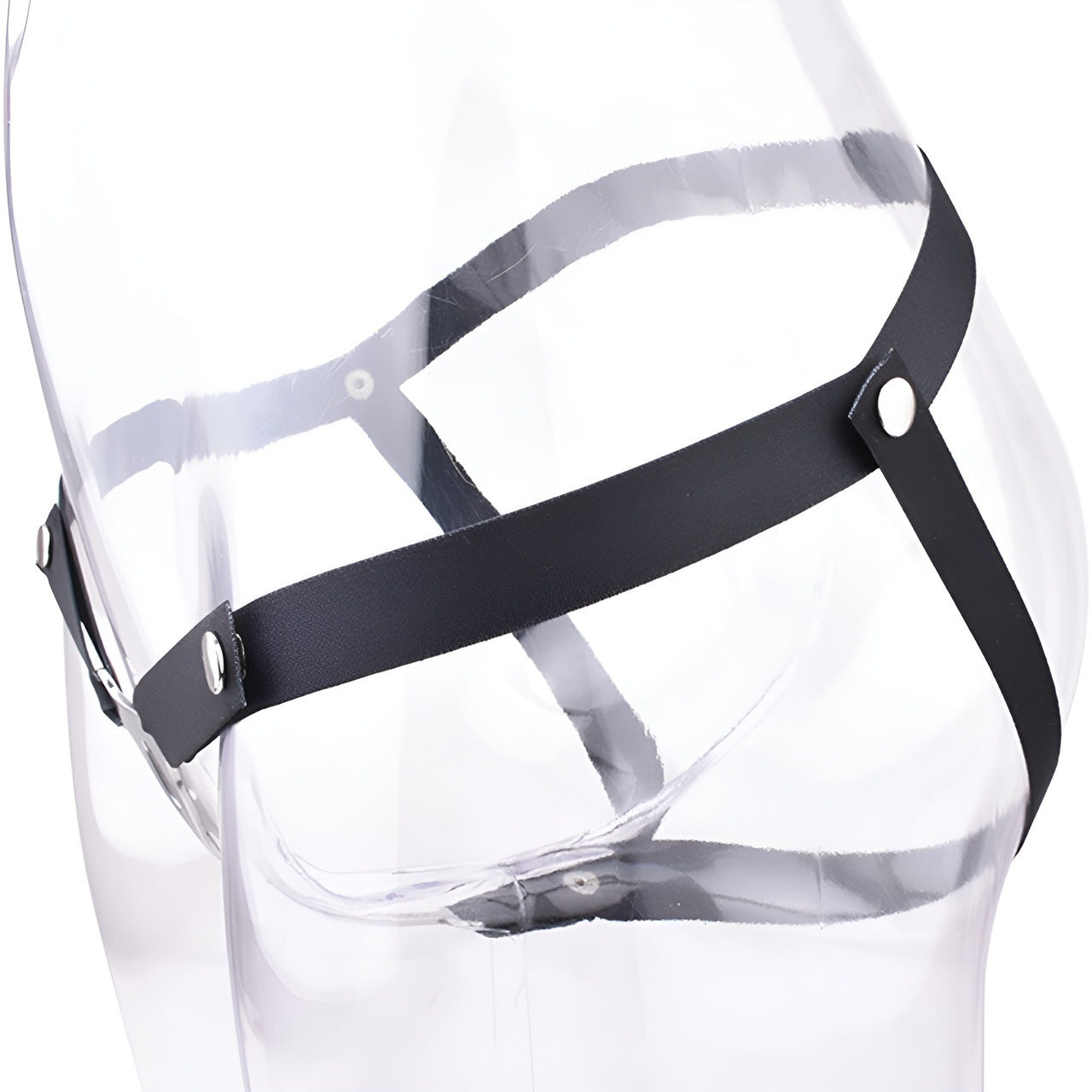 FRRK Imitation Penis Cage Metal Flat Chastity Lock Male Transvestite Penis Compression Restraint Curved Hook Patch Type Pot Lid Lock