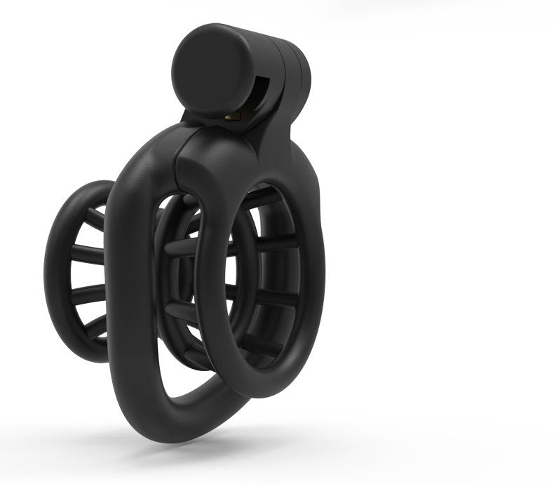JSSMATE Nylon Negative Small Waist Fish Basket Chastity Lock Chastity Device