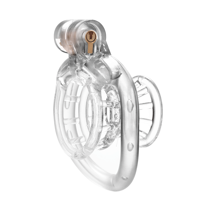 JSSMATE Nylon Negative Small Waist Fish Basket Chastity Lock Chastity Device