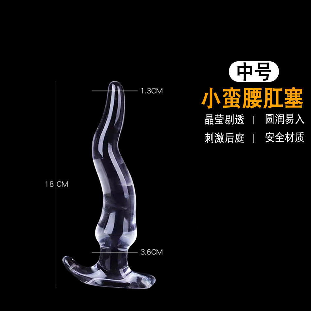 Vicky Shi Small Waist Transparent Anal Plug Soft Female Alternative sm Sexy Masturbator Toys