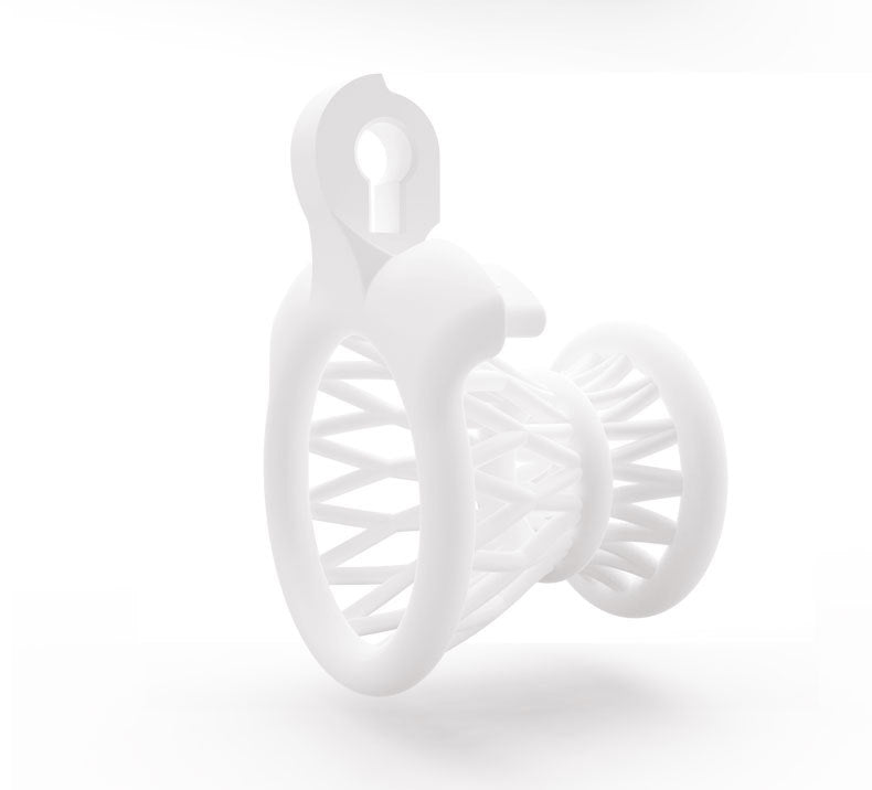 JSSMATE Nylon Negative Small Waist Fish Basket Chastity Lock Chastity Device