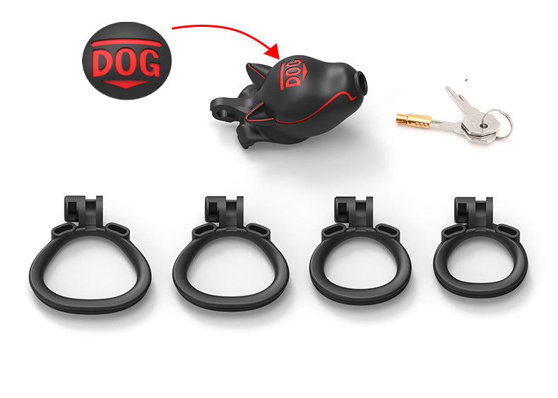Love Teasing Dog Head Chastity Lock Cosplay Chastity Lock