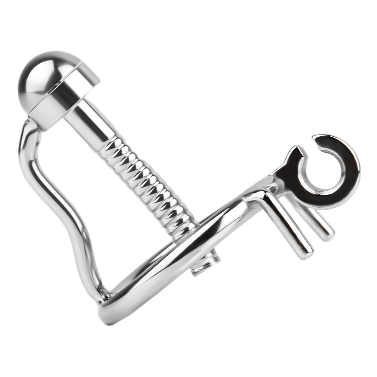 FRRK-238Metal Stainless Steel Horse Eye Rod Anti-Escape Chastity Lock with Urination Catheter for Men